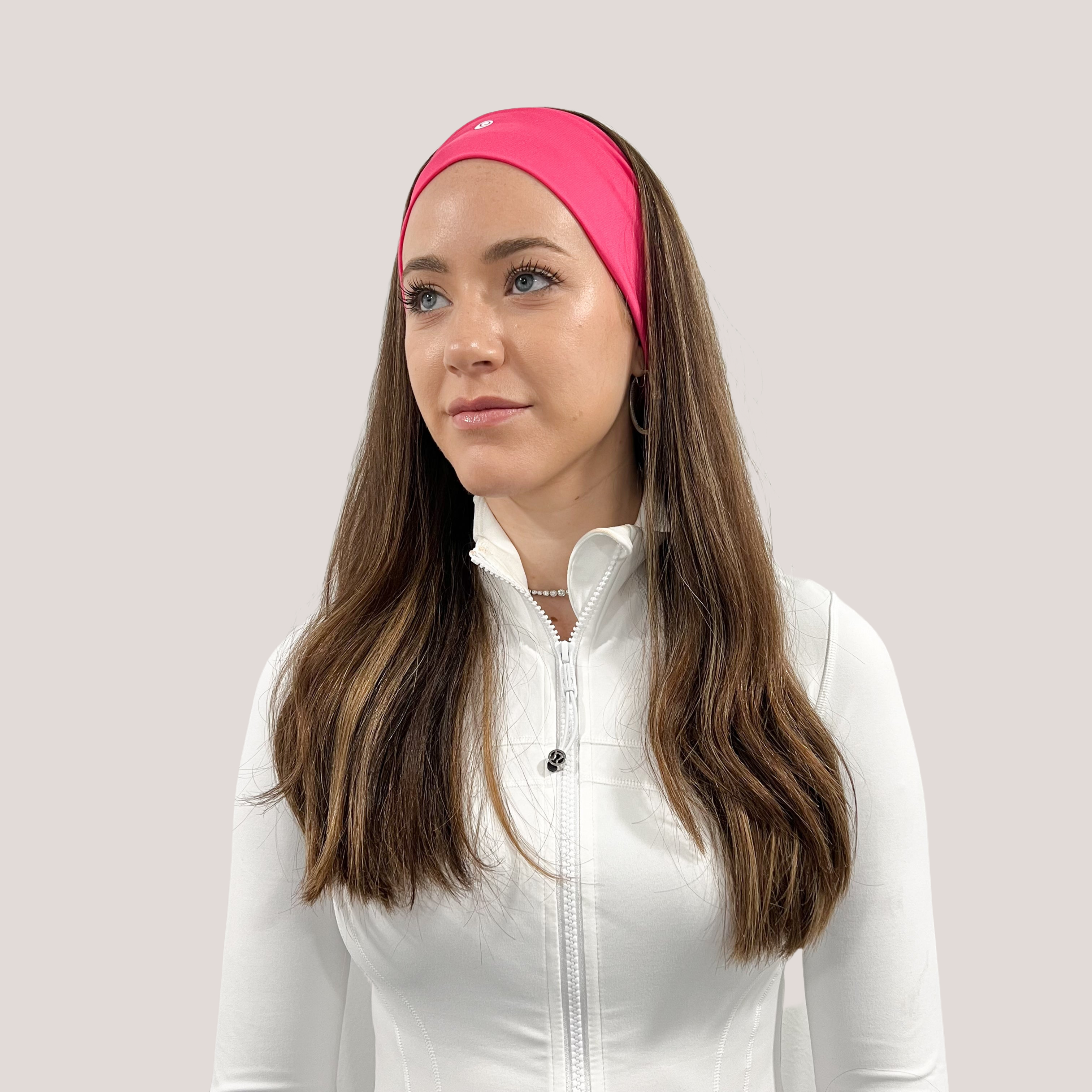 Hibiscus Yaffa Yoga X Valeri Headband- Hot Pink